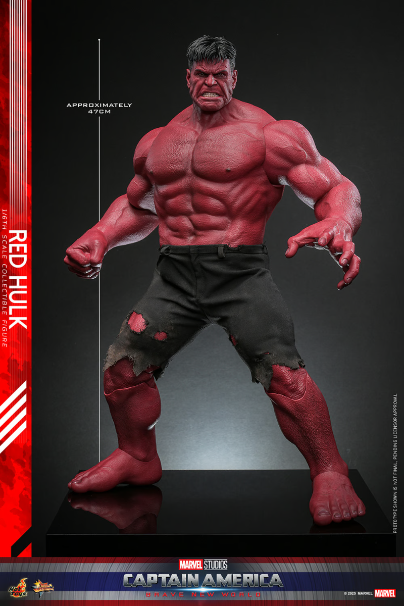 Capitán América: Un mundo feliz - Figura de acción coleccionable de Hulk Rojo a escala 1:6