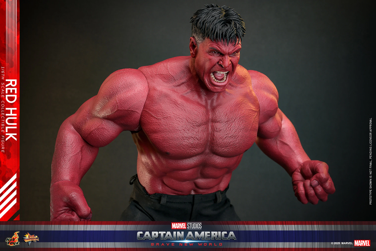 Capitán América: Un mundo feliz - Figura de acción coleccionable de Hulk Rojo a escala 1:6