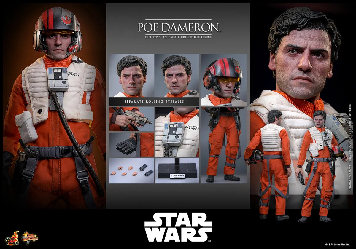 HOTMMS806 Star Wars: The Force Awakens - Poe Dameron 1:6 Scale Collectable Action Figure - Hot Toys - Titan Pop Culture