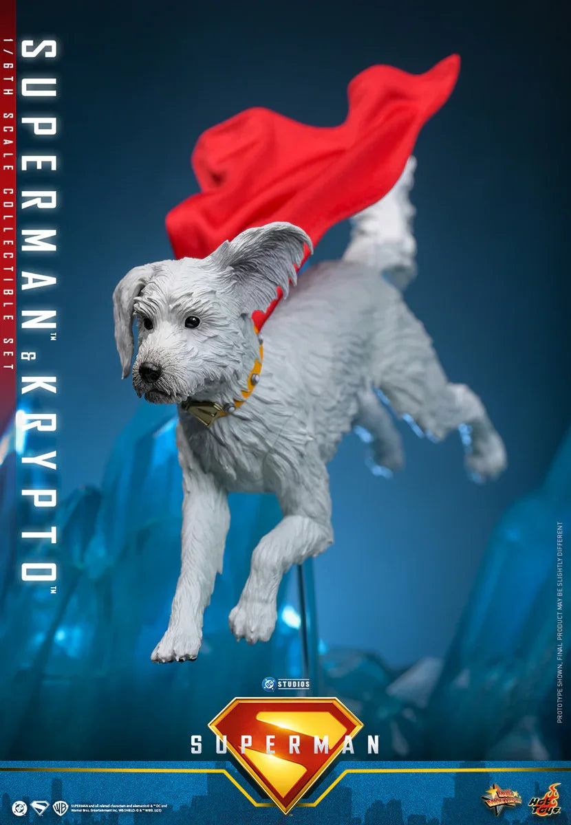 Superman (2025) - Figuras de acción coleccionables de Superman y Krypto a escala 1:6