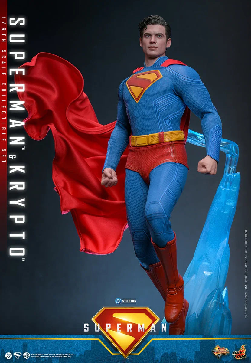 Superman (2025) - Figuras de acción coleccionables de Superman y Krypto a escala 1:6