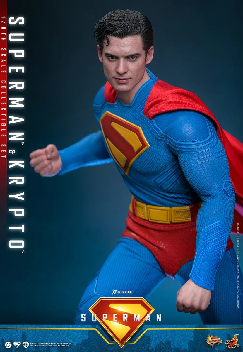 Superman (2025) - Figuras de acción coleccionables de Superman y Krypto a escala 1:6