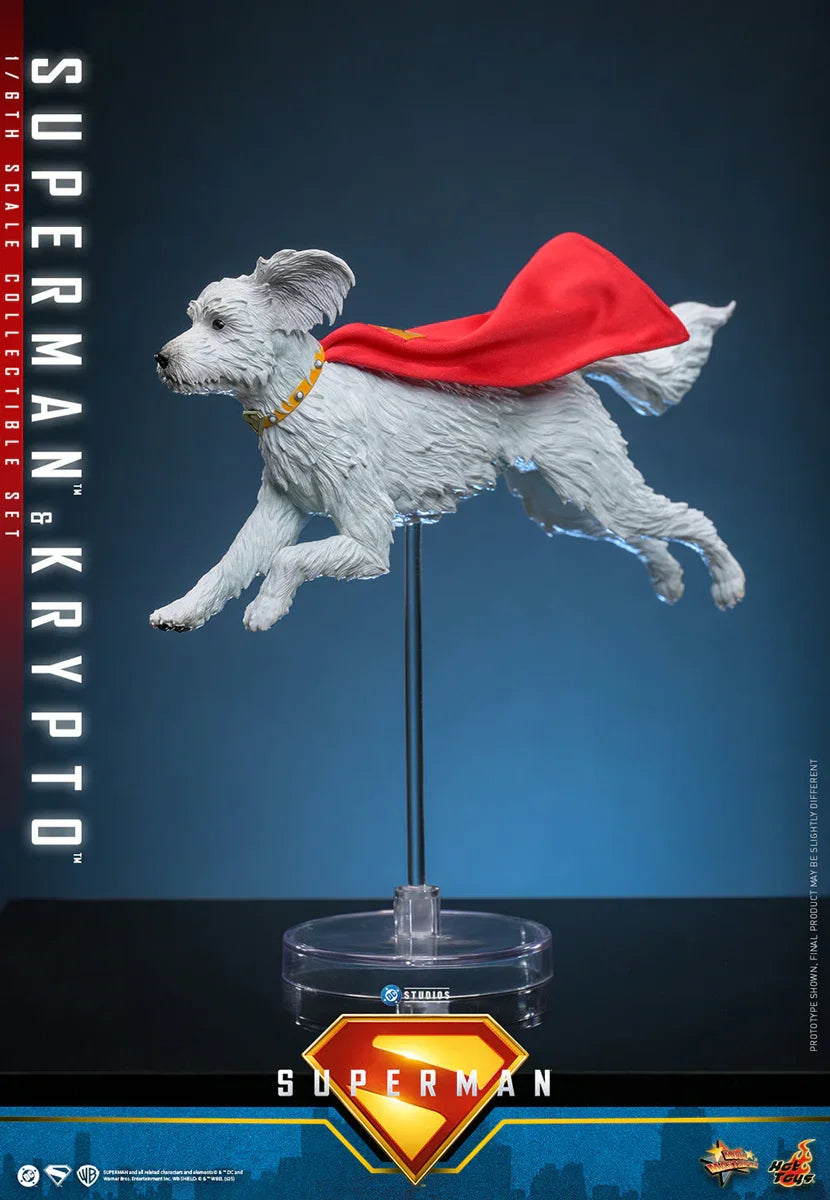 Superman (2025) - Figuras de acción coleccionables de Superman y Krypto a escala 1:6