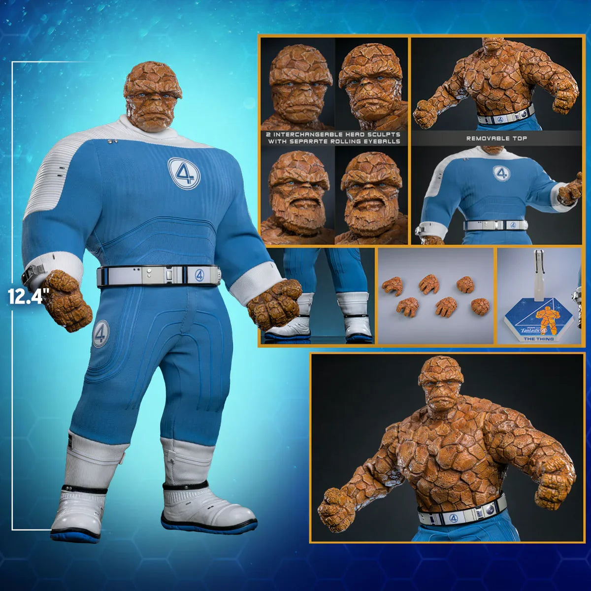 The Fantastic Four: First Steps - The Thing 1:6 Scale Collectable Action Figure