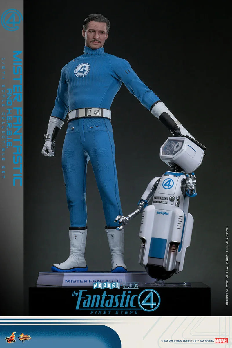 Los Cuatro Fantásticos: Primeros Pasos - Figuras coleccionables a escala 1:6 de Mr. Fantastic y Herbie