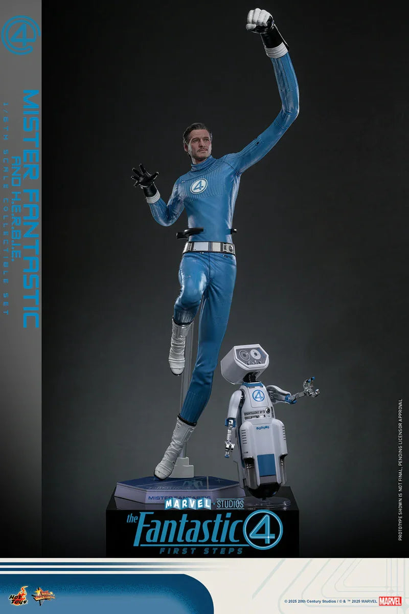 Los Cuatro Fantásticos: Primeros Pasos - Figuras coleccionables a escala 1:6 de Mr. Fantastic y Herbie