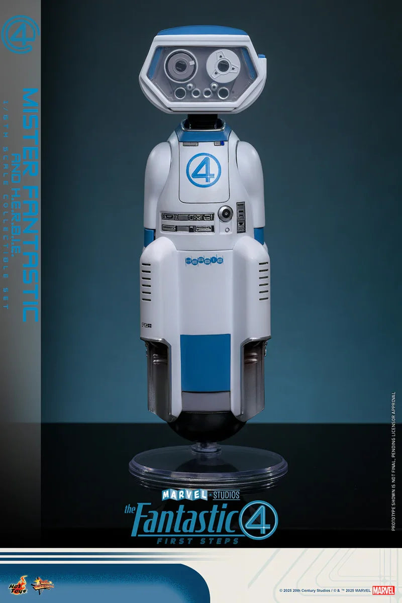 Los Cuatro Fantásticos: Primeros Pasos - Figuras coleccionables a escala 1:6 de Mr. Fantastic y Herbie