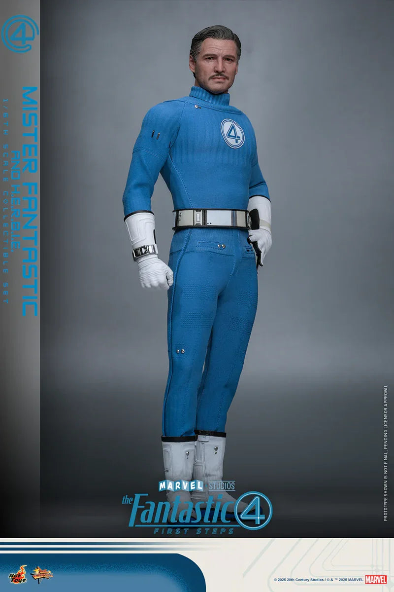 Los Cuatro Fantásticos: Primeros Pasos - Figuras coleccionables a escala 1:6 de Mr. Fantastic y Herbie