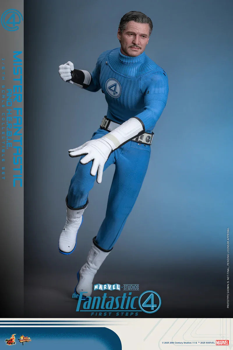 Los Cuatro Fantásticos: Primeros Pasos - Figuras coleccionables a escala 1:6 de Mr. Fantastic y Herbie