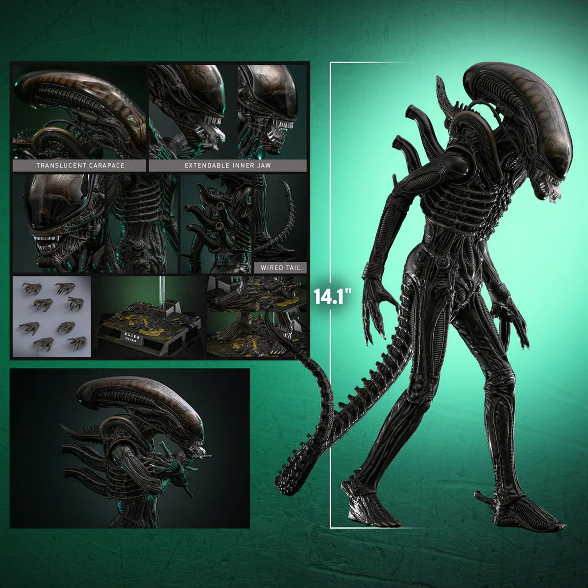 Alien - Figura de acción coleccionable de Alien Big Chap a escala 1:6