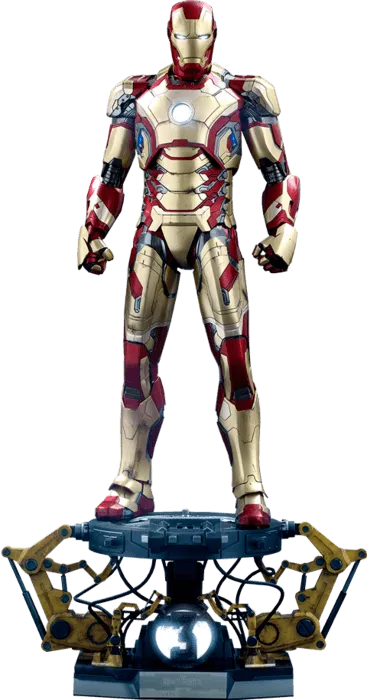 HOTQS008 Iron Man 3 - Iron Man Mark XLII Deluxe 1:4 Scale Action Figure - Hot Toys - Titan Pop Culture
