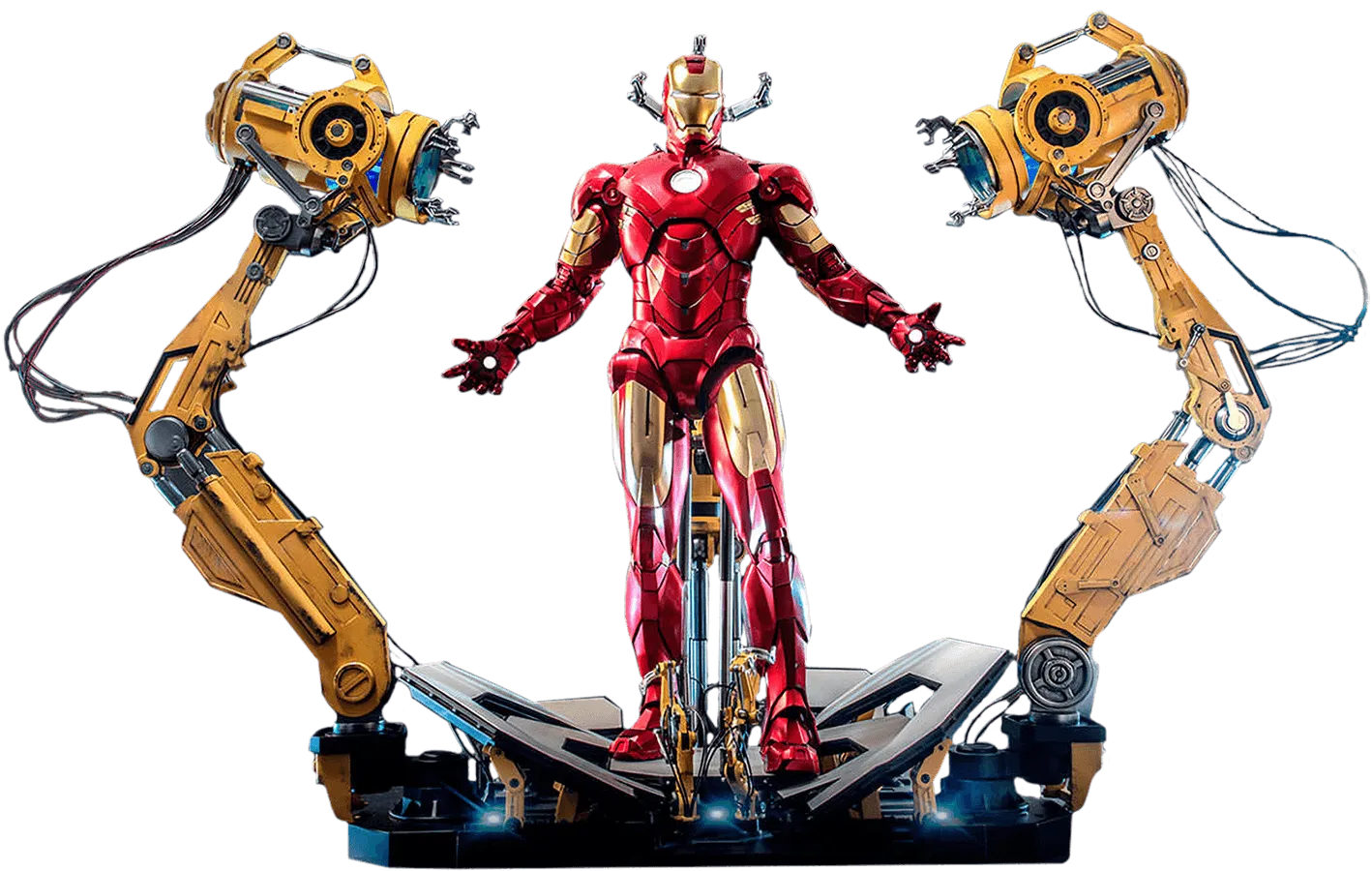 HOTQS021 Iron Man 2 - Mark IV Deluxe with Gantry 1:4 Scale Collectable Action Figure - Hot Toys - Titan Pop Culture