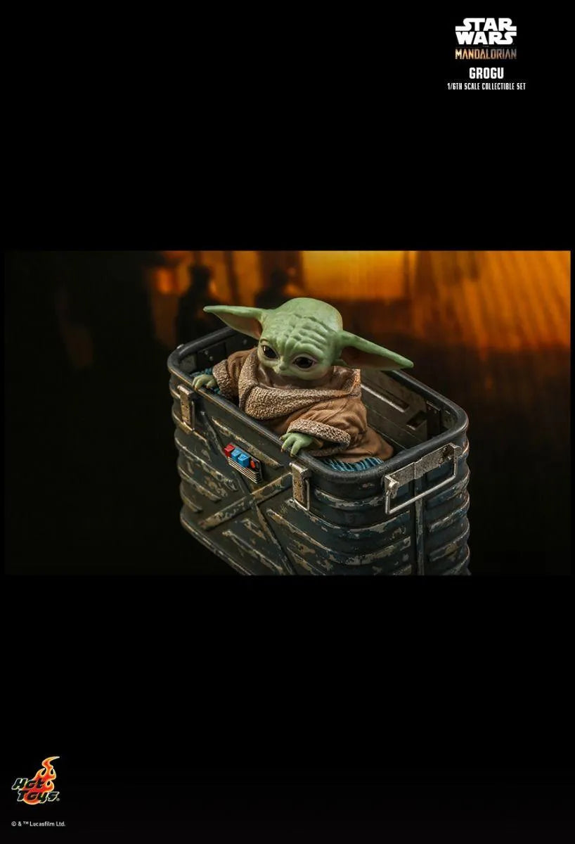 HOTTMS043 Star Wars: The Mandalorian - Grogu 1:6 Scale Collectable Action Figure Set - Hot Toys - Titan Pop Culture
