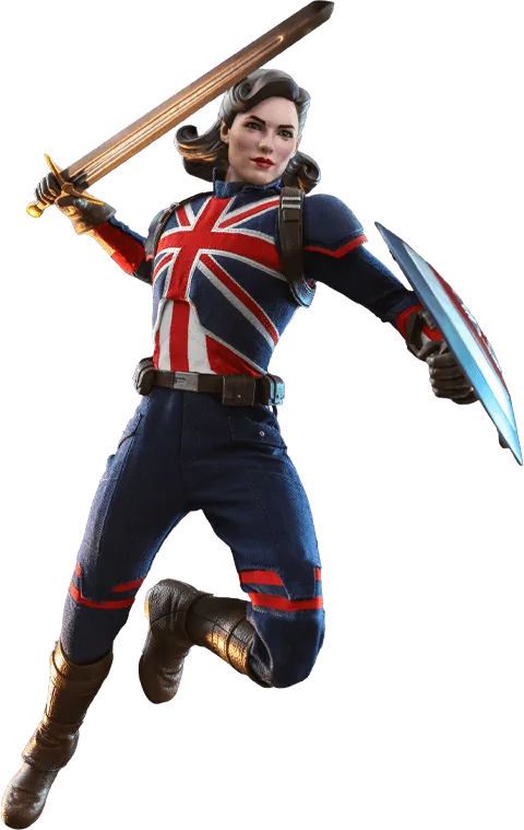 HOTTMS059 What If - Captain Carter 1:6 Scale Collectable Action Figure - Hot Toys - Titan Pop Culture