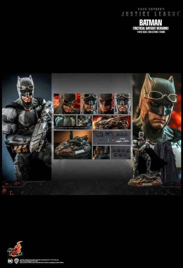 HOTTMS085 Justice League (2021) - Batman (Tactical Batsuit) 1:6 Scale Action Figure - Hot Toys - Titan Pop Culture