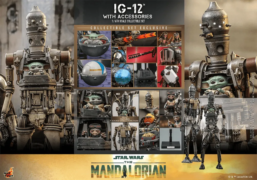 HOTTMS105 Star Wars: The Manadalorian - IG-12 1:6 Scale Collectible Figure Set - Hot Toys - Titan Pop Culture