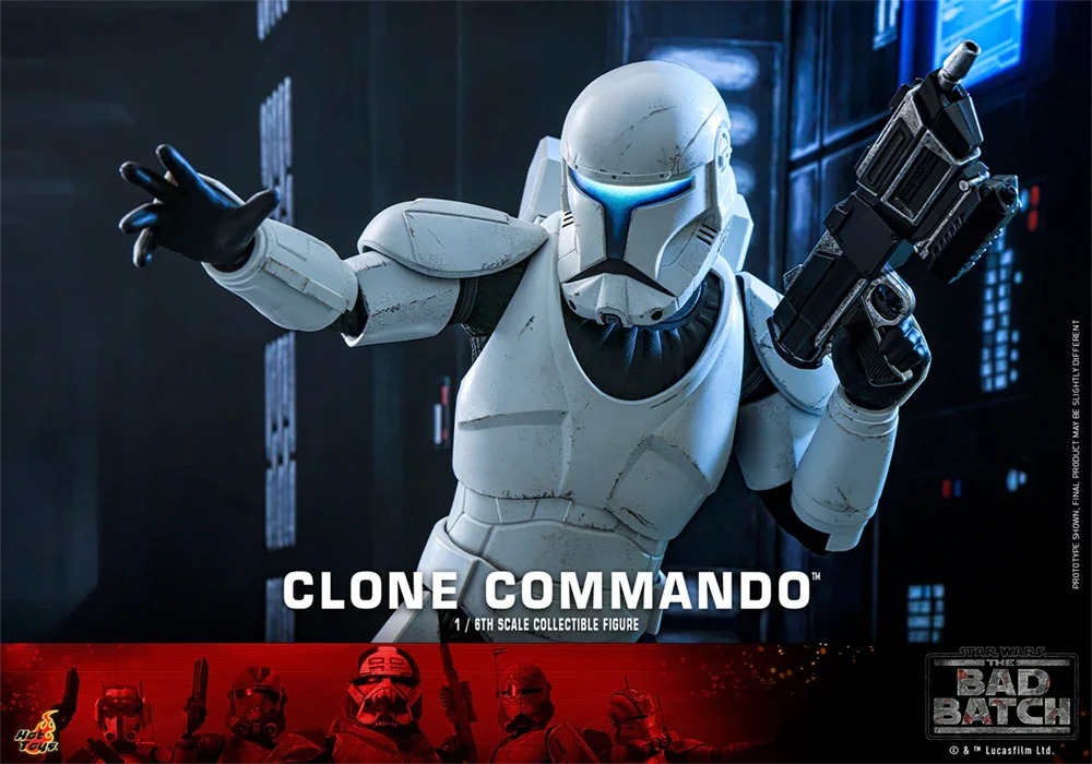 Figura de acción coleccionable de Star Wars - Clone Commando a escala 1:6