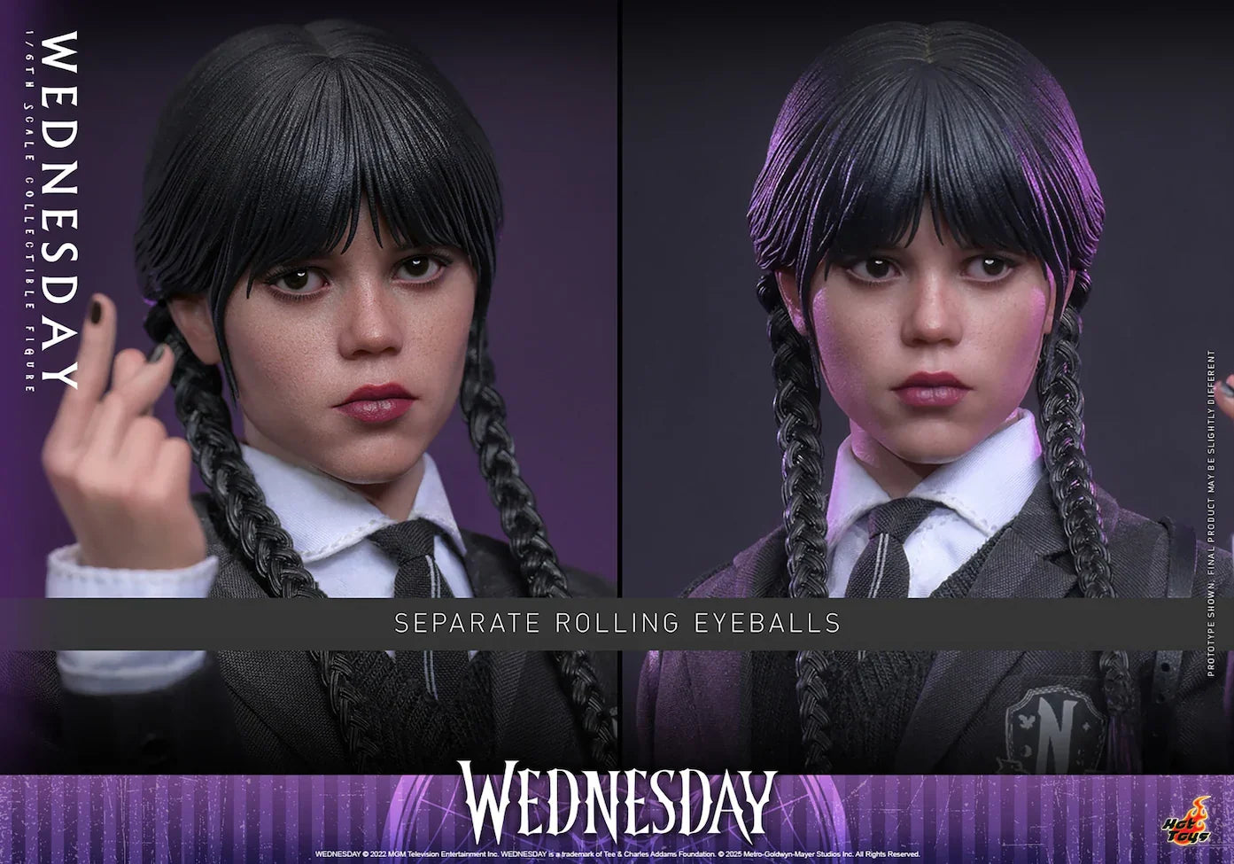 Miércoles - Figura de acción coleccionable a escala 1:6 de Wednesday Addams