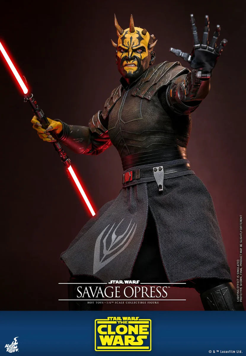 Star Wars: Clone Wars - Figura de acción de Savage Opress a escala 1:6