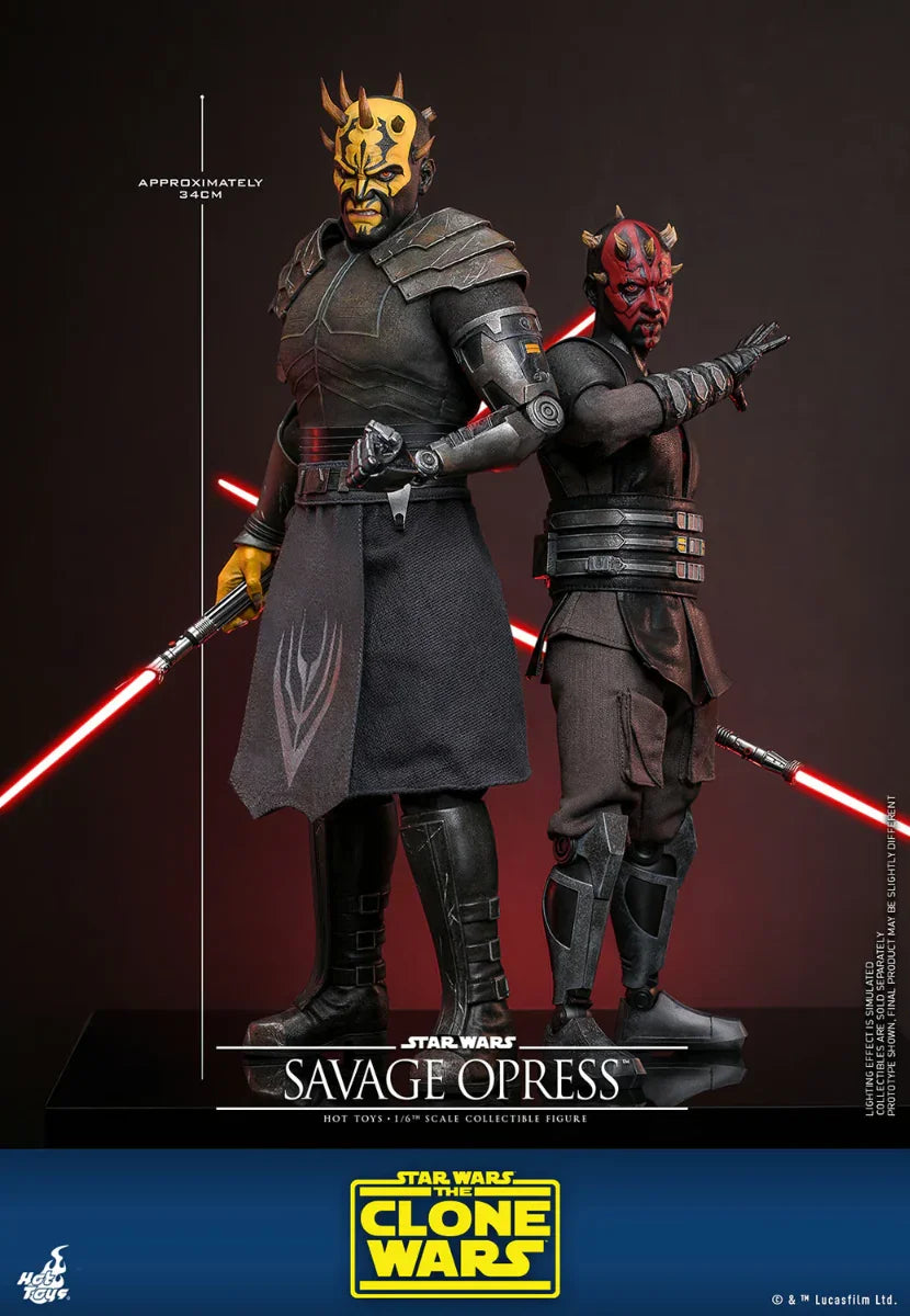 Star Wars: Clone Wars - Figura de acción de Savage Opress a escala 1:6