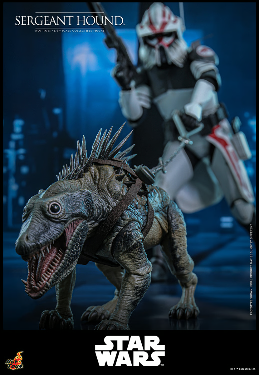Star Wars: The Clone Wars - Figura de acción coleccionable del Sargento Hound a escala 1:6