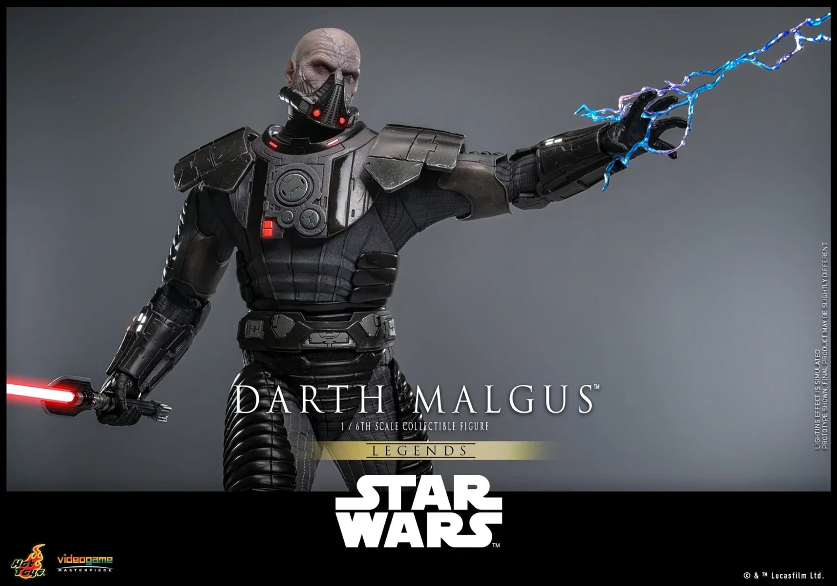 Star Wars - Figura de acción coleccionable de Darth Malgus a escala 1:6