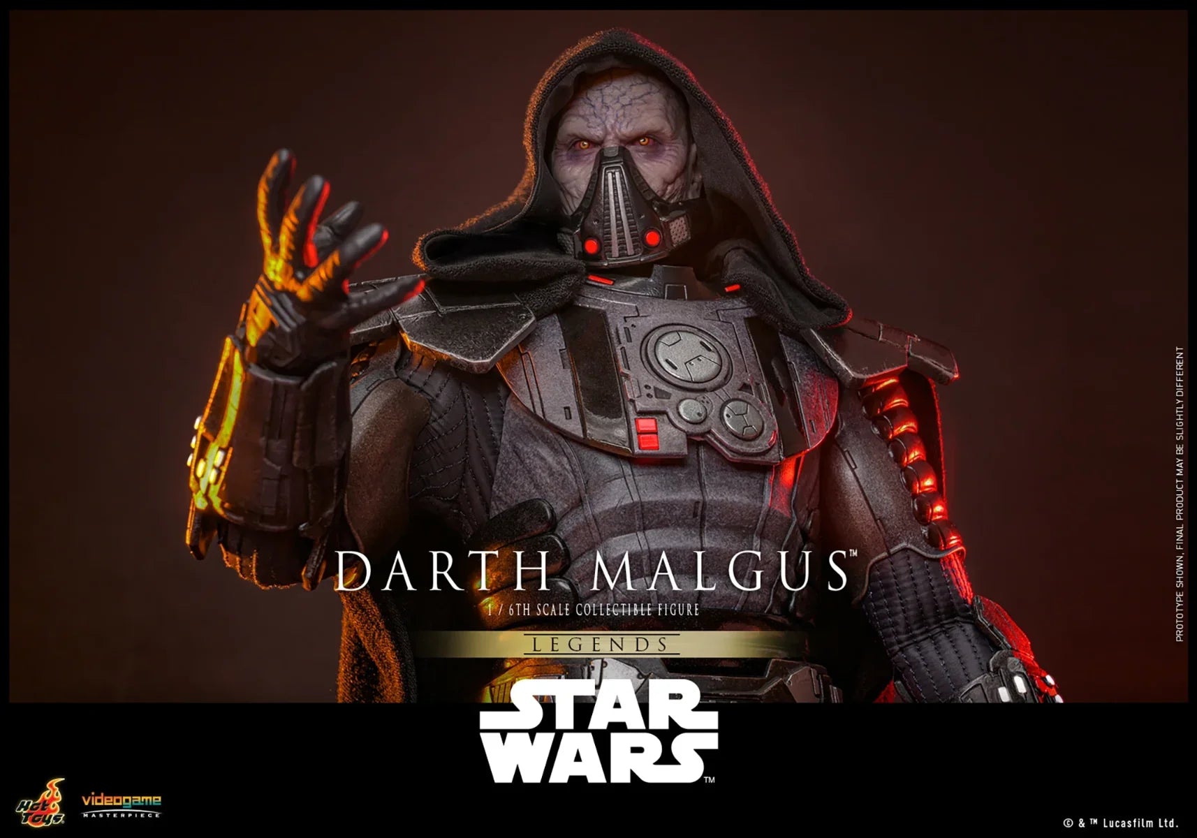 Star Wars - Figura de acción coleccionable de Darth Malgus a escala 1:6