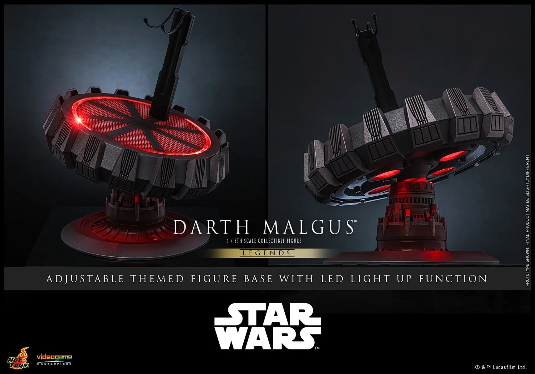 Star Wars - Figura de acción coleccionable de Darth Malgus a escala 1:6