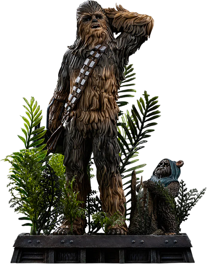 Star Wars - Chewbacca & Tokkat 1:10 Scale Statue