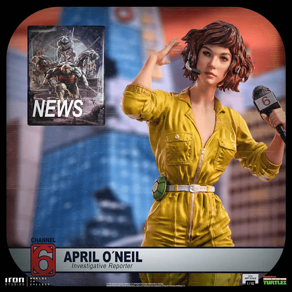 IRO52120 Teenage Mutant Ninja Turtles (tv 1987) - April O'Neil 1:10 Scale Statue - Iron Studios - Titan Pop Culture