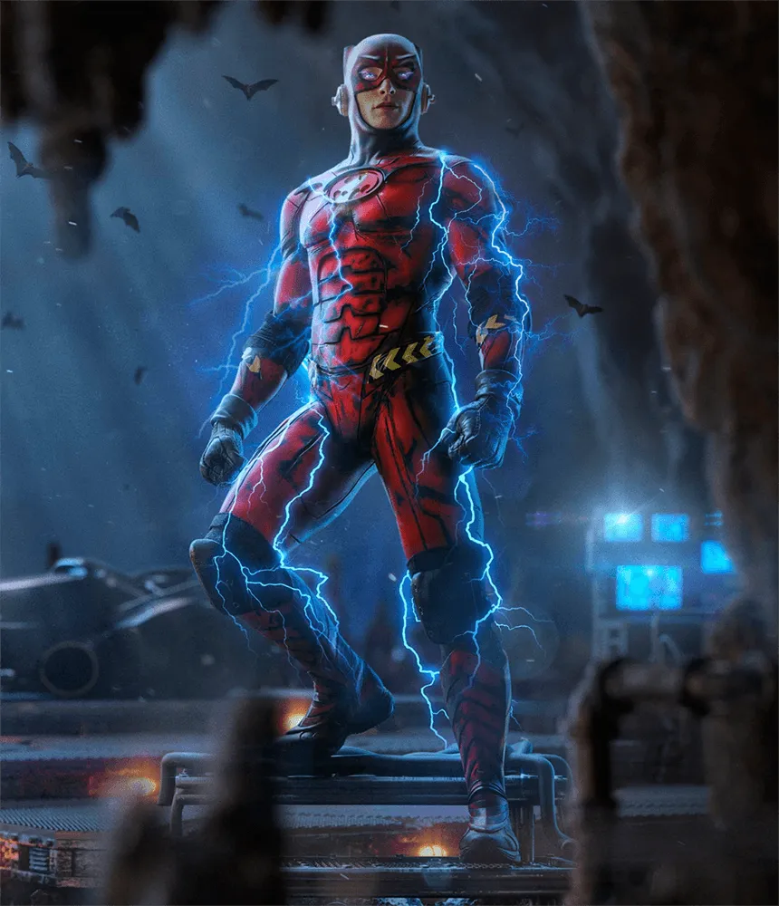 IRO53509 The Flash (2023) - Flash (Alt) 1:10 Scale Statue - Iron Studios - Titan Pop Culture