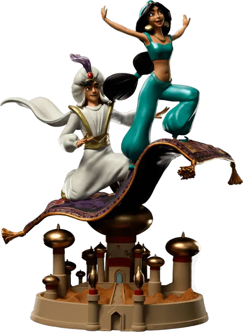 IR053851 Disney - Aladdin & Jasmine 1:10 Statue - Iron Studios - Titan Pop Culture