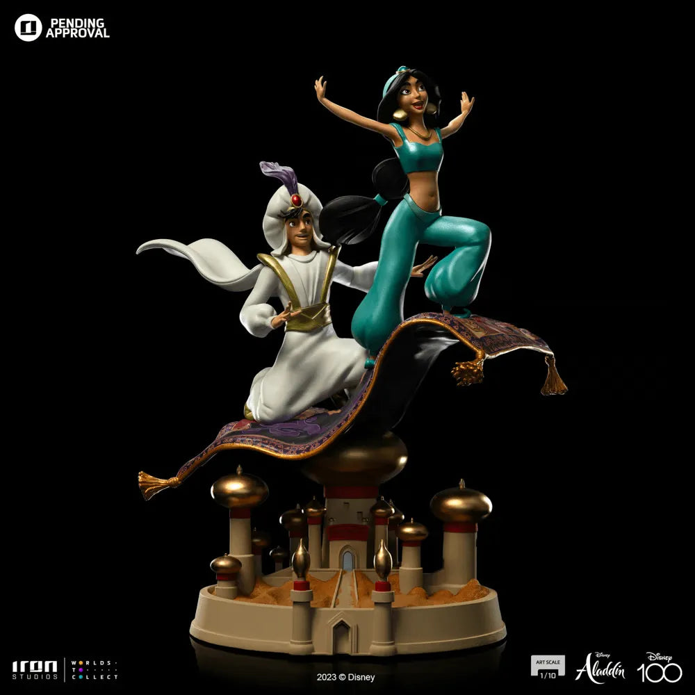IR053851 Disney - Aladdin & Jasmine 1:10 Statue - Iron Studios - Titan Pop Culture
