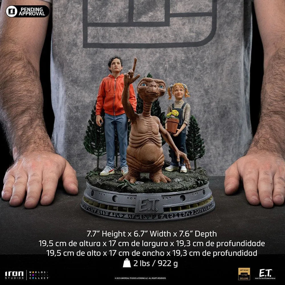 IRO54513 E.T. - Elliot & Gertie Deluxe 1:10 Scale Statue - Iron Studios - Titan Pop Culture