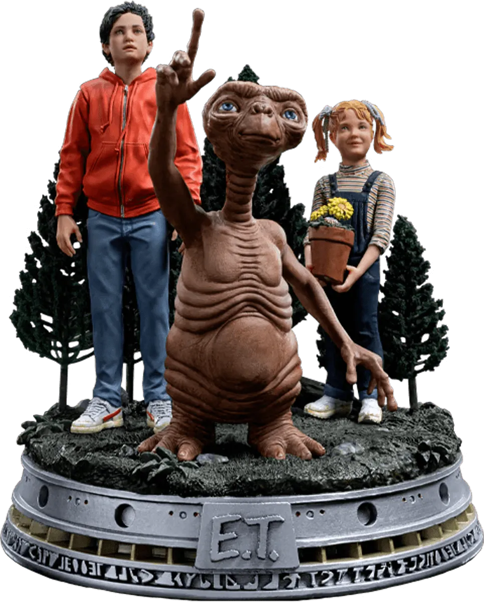 IRO54513 E.T. - Elliot & Gertie Deluxe 1:10 Scale Statue - Iron Studios - Titan Pop Culture