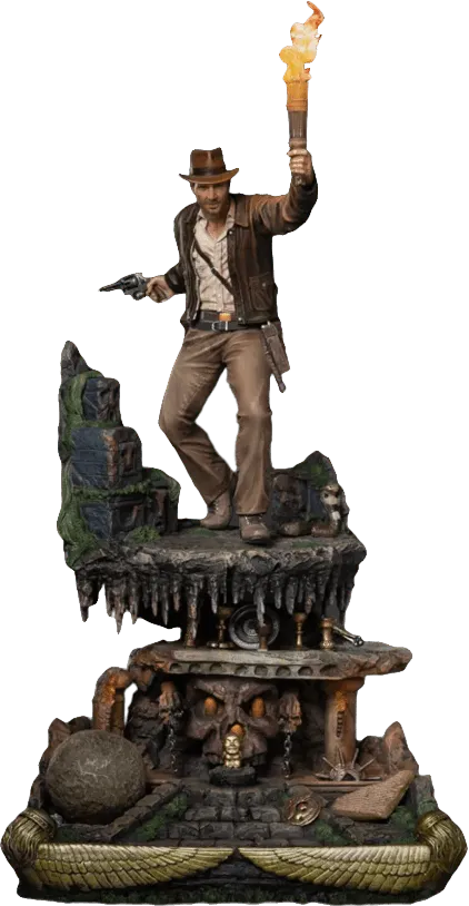 IRO55725 Indiana Jones - Indiana Jones Deluxe 1:10 Scale Statue - Iron Studios - Titan Pop Culture