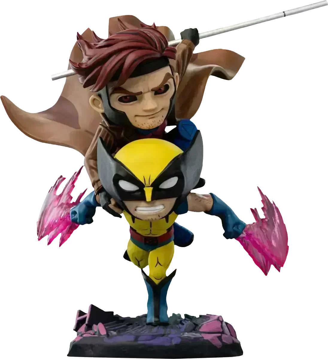 IRO56494 X-Men '97 - Gambit & Wolverine MiniCO Vinyl - Iron Studios - Titan Pop Culture
