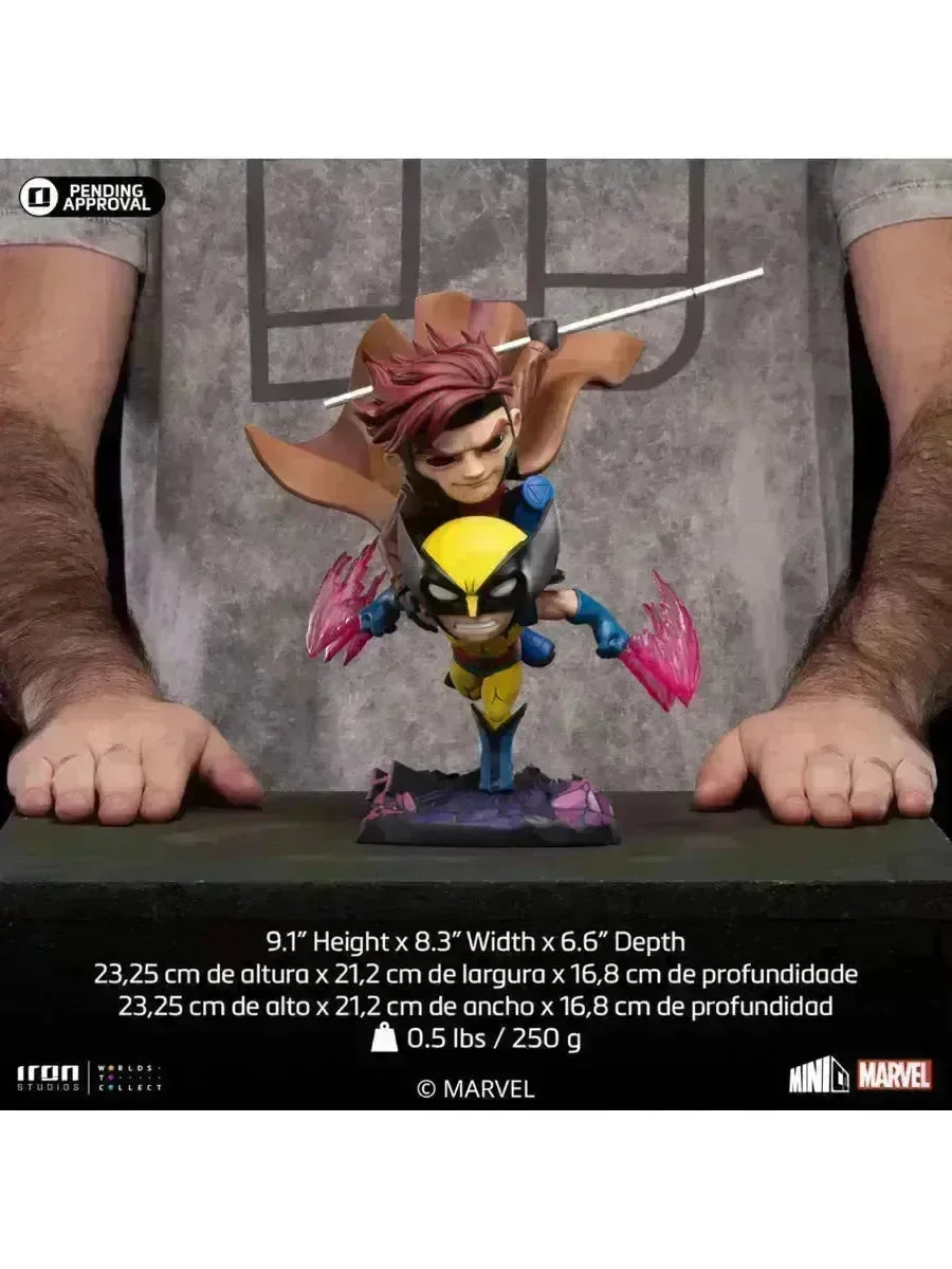 IRO56494 X-Men '97 - Gambit & Wolverine MiniCO Vinyl - Iron Studios - Titan Pop Culture