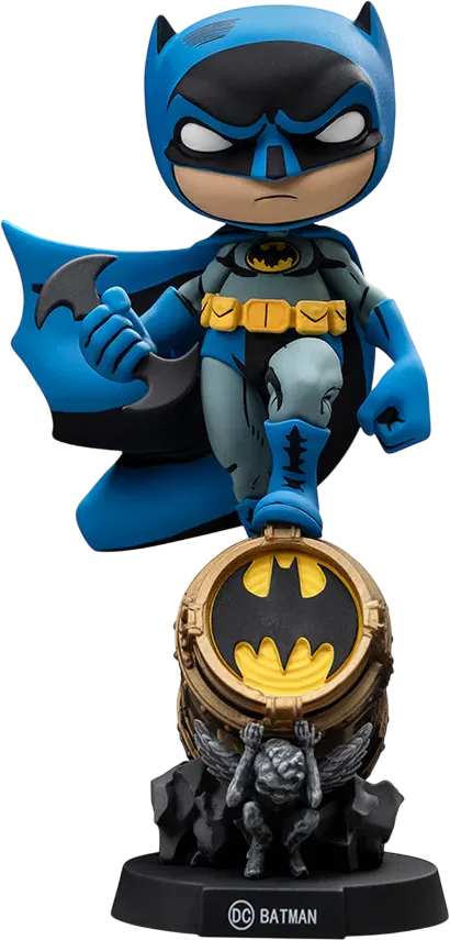 IRO57446 DC - Batman On Bat-Signal (Blue Ver.) Minico Vinyl - Iron Studios - Titan Pop Culture