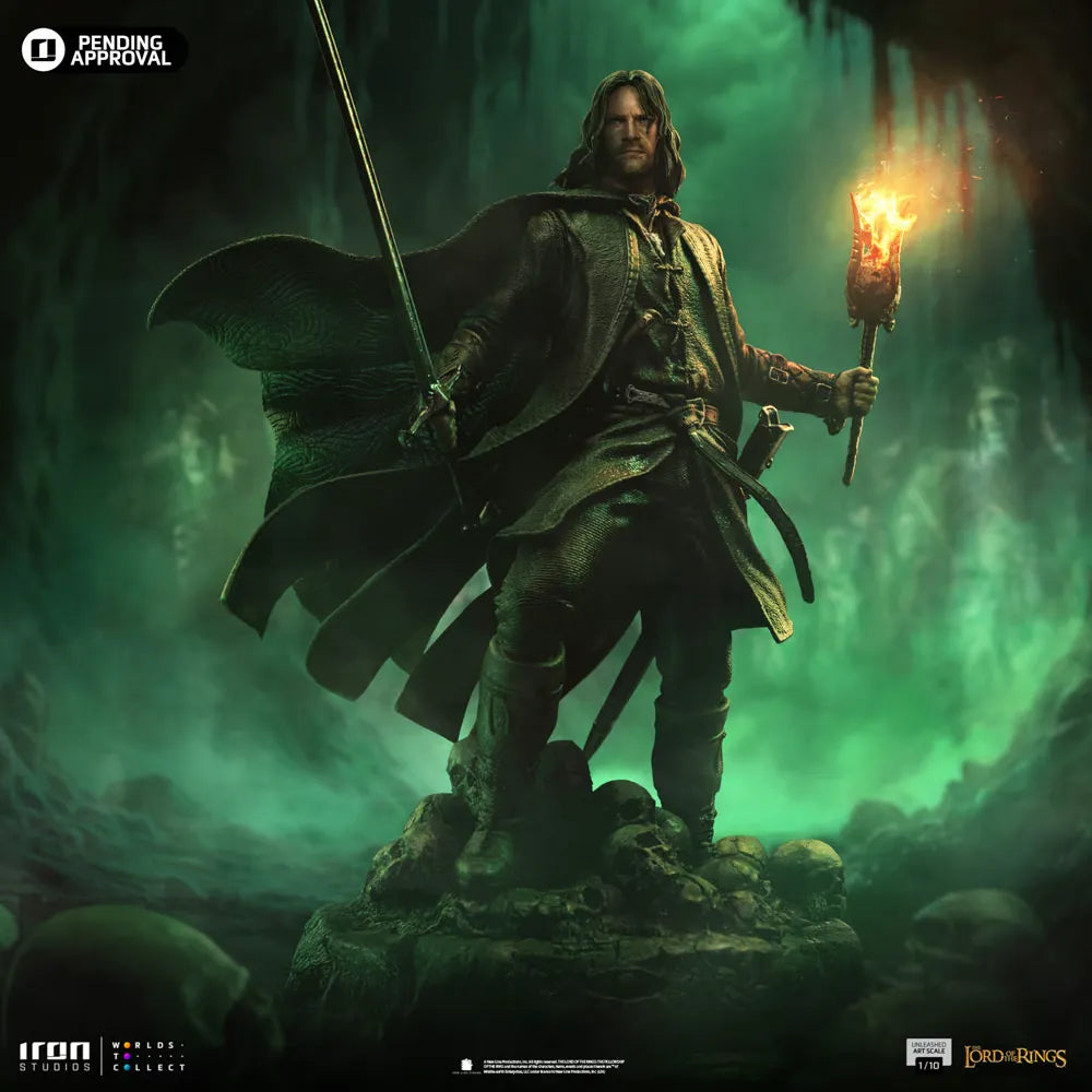 IRO57538 The Lord of the Rings - Aragorn Unleashed 1:10 Scale Statue - Iron Studios - Titan Pop Culture