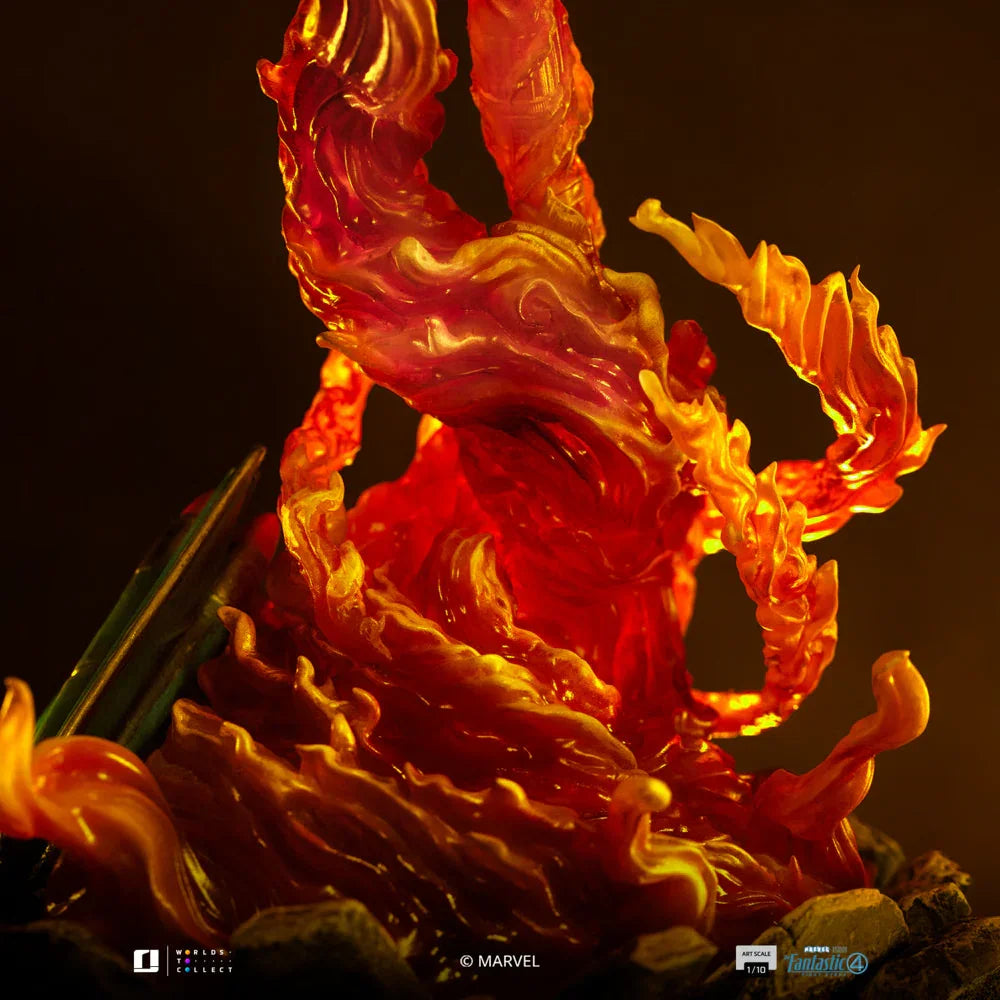 Los Cuatro Fantásticos: Primeros Pasos - Estatua de la Antorcha Humana a escala 1:10