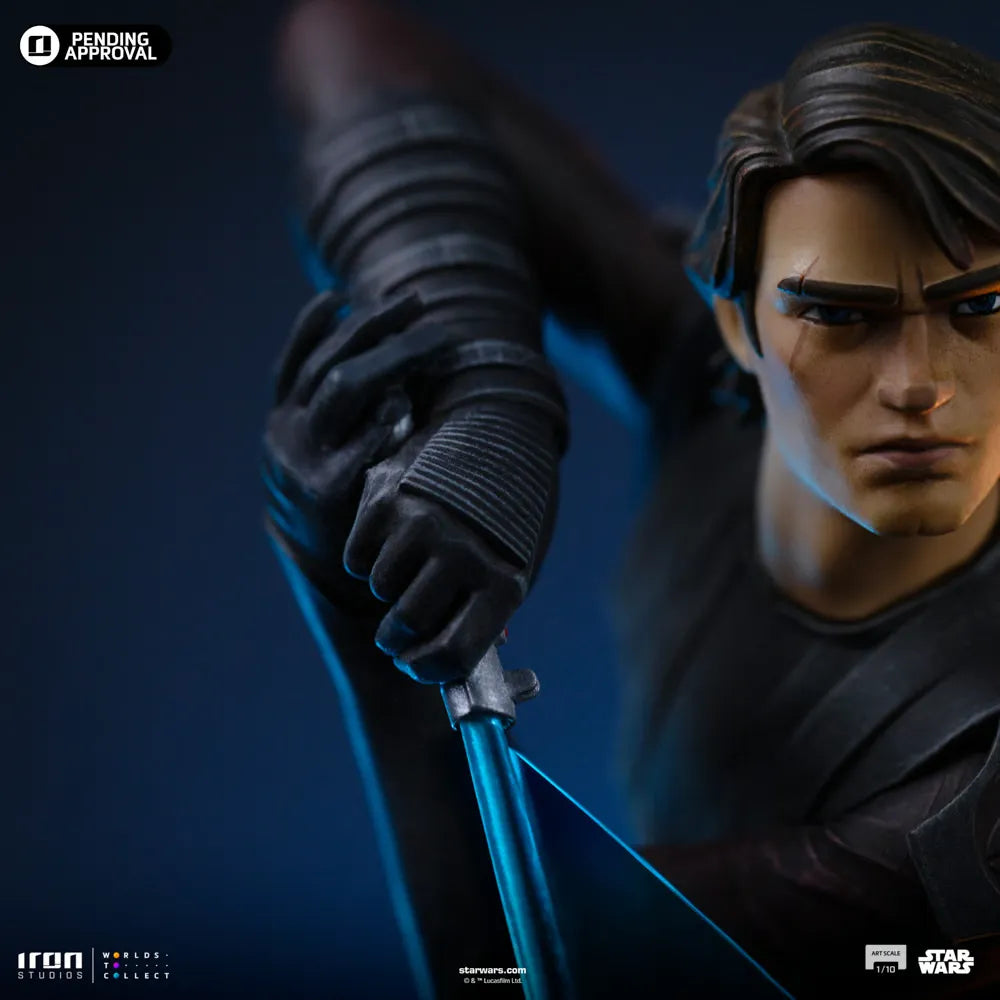 IRO57880 Star Wars: Clone Wars - Anakin Skywalker 1:10 Scale Statue - Iron Studios - Titan Pop Culture