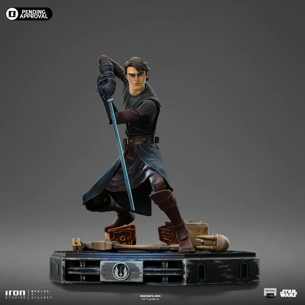 IRO57880 Star Wars: Clone Wars - Anakin Skywalker 1:10 Scale Statue - Iron Studios - Titan Pop Culture
