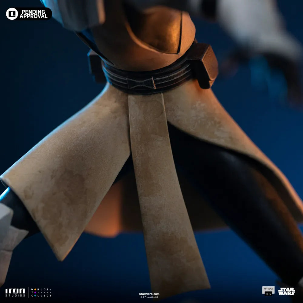 IRO57897 Star Wars: Clone Wars - Obi-Wan Kenobi 1:10 Scale Statue - Iron Studios - Titan Pop Culture