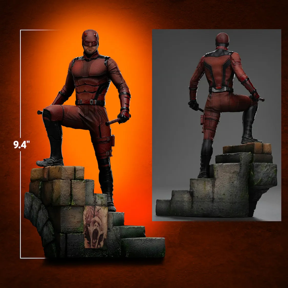 IRO57927 Marvel Comics - Daredevil 1:10 Scale Statue - Iron Studios - Titan Pop Culture