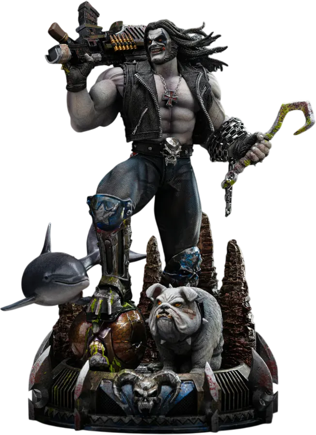 IRO57972 DC Comics - Lobo Unleashed 1:10 Scale Statue - Iron Studios - Titan Pop Culture