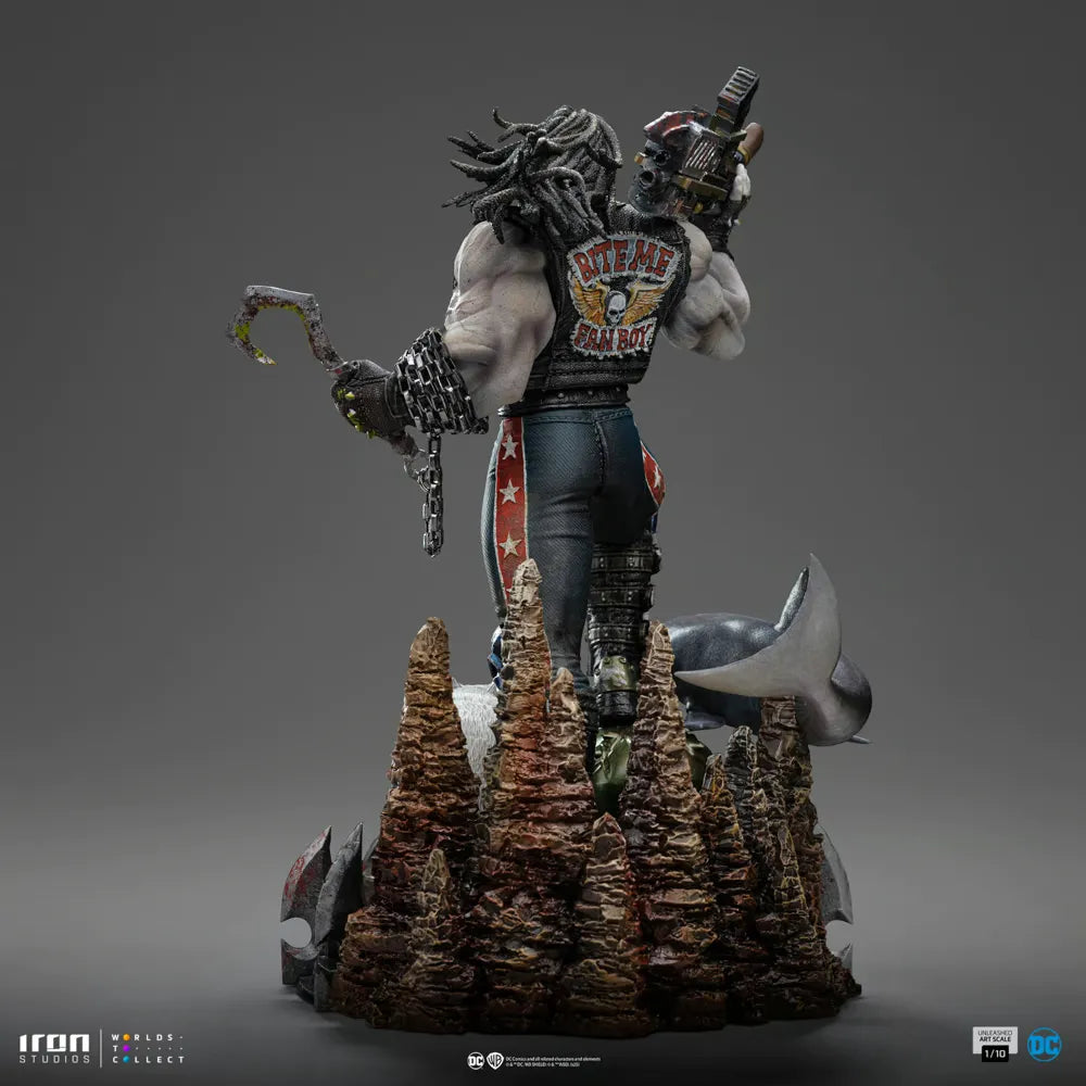 IRO57972 DC Comics - Lobo Unleashed 1:10 Scale Statue - Iron Studios - Titan Pop Culture