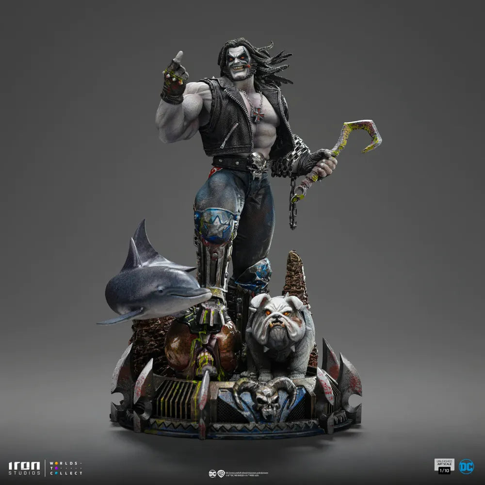 IRO57972 DC Comics - Lobo Unleashed 1:10 Scale Statue - Iron Studios - Titan Pop Culture