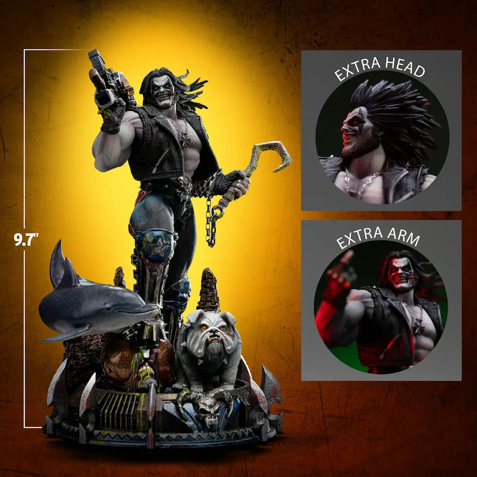 IRO57972 DC Comics - Lobo Unleashed 1:10 Scale Statue - Iron Studios - Titan Pop Culture