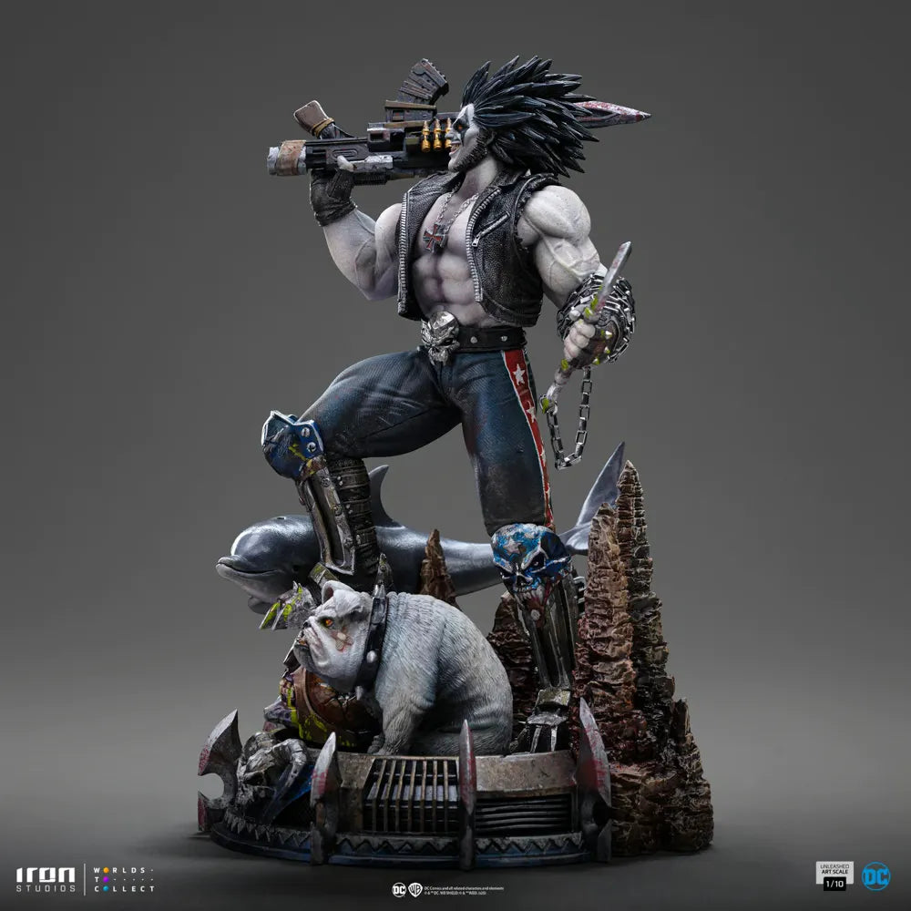 IRO57972 DC Comics - Lobo Unleashed 1:10 Scale Statue - Iron Studios - Titan Pop Culture
